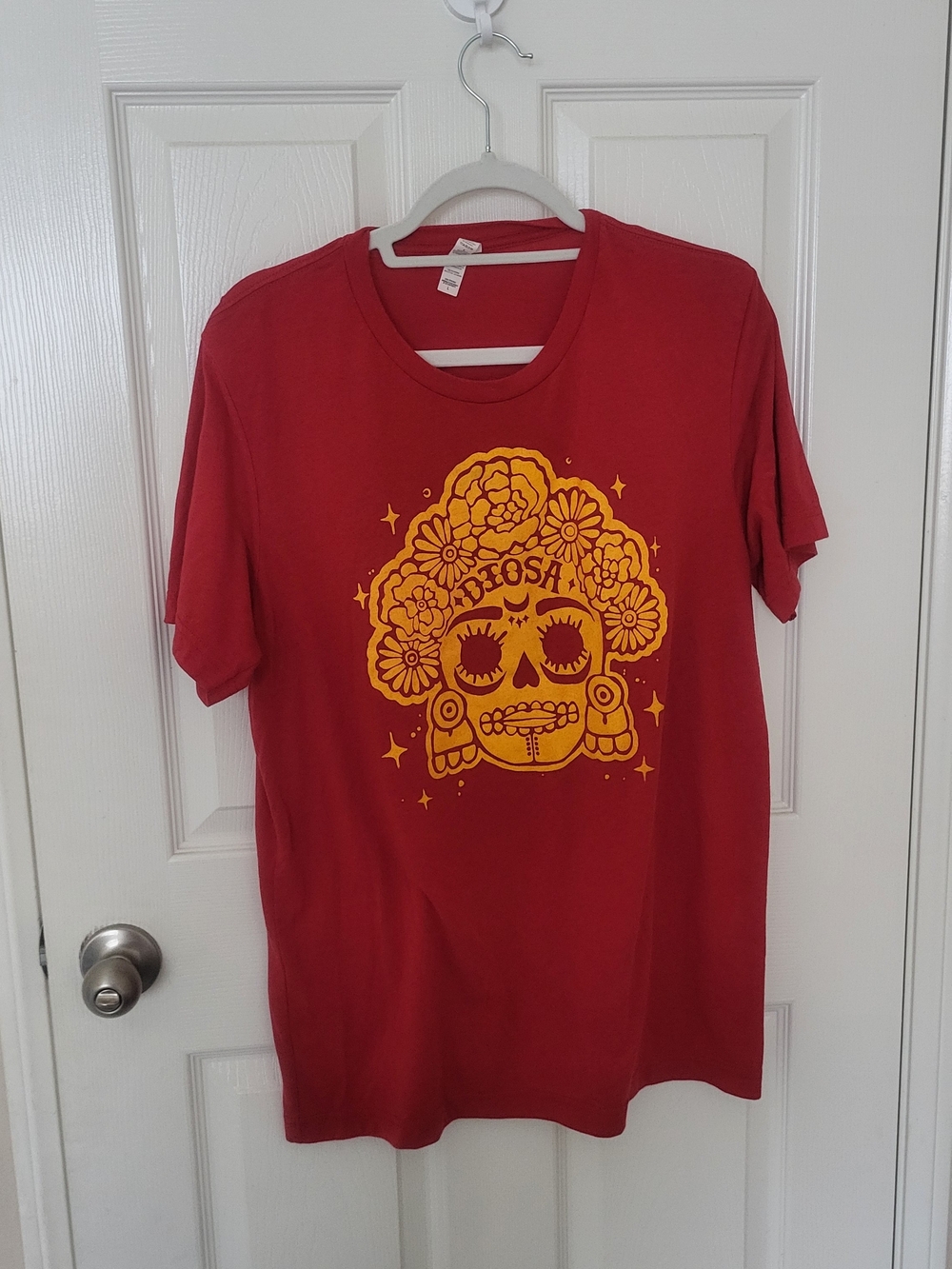 Diosa Red Graphic Skull Tee